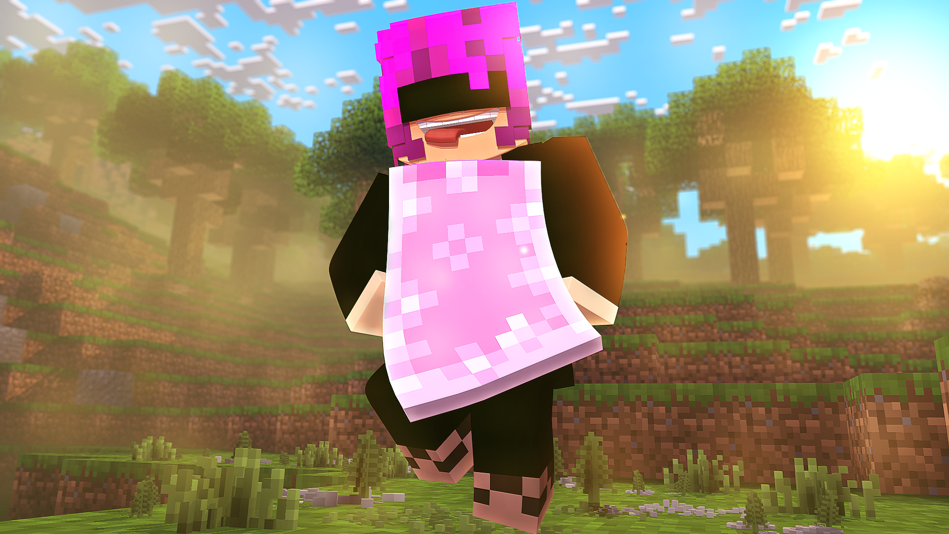 Imagem do Minecraft com Capa